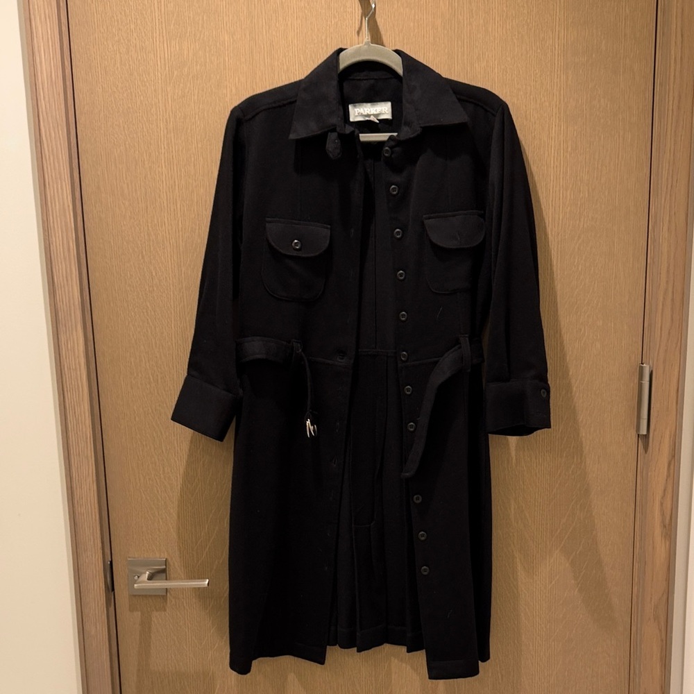 Parker Black Long Sleeve Dress